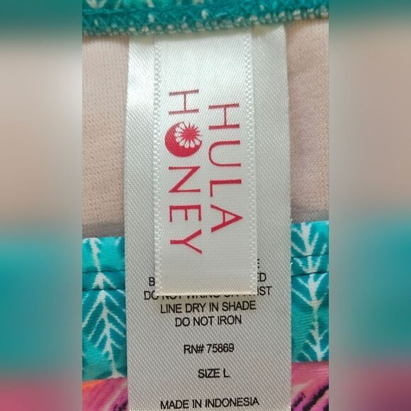 NWT HULAโHONEY Women's leaf Print PUSH-UP Bikini & Hipster Bottoms Swimsuit - Picture 6 of 13